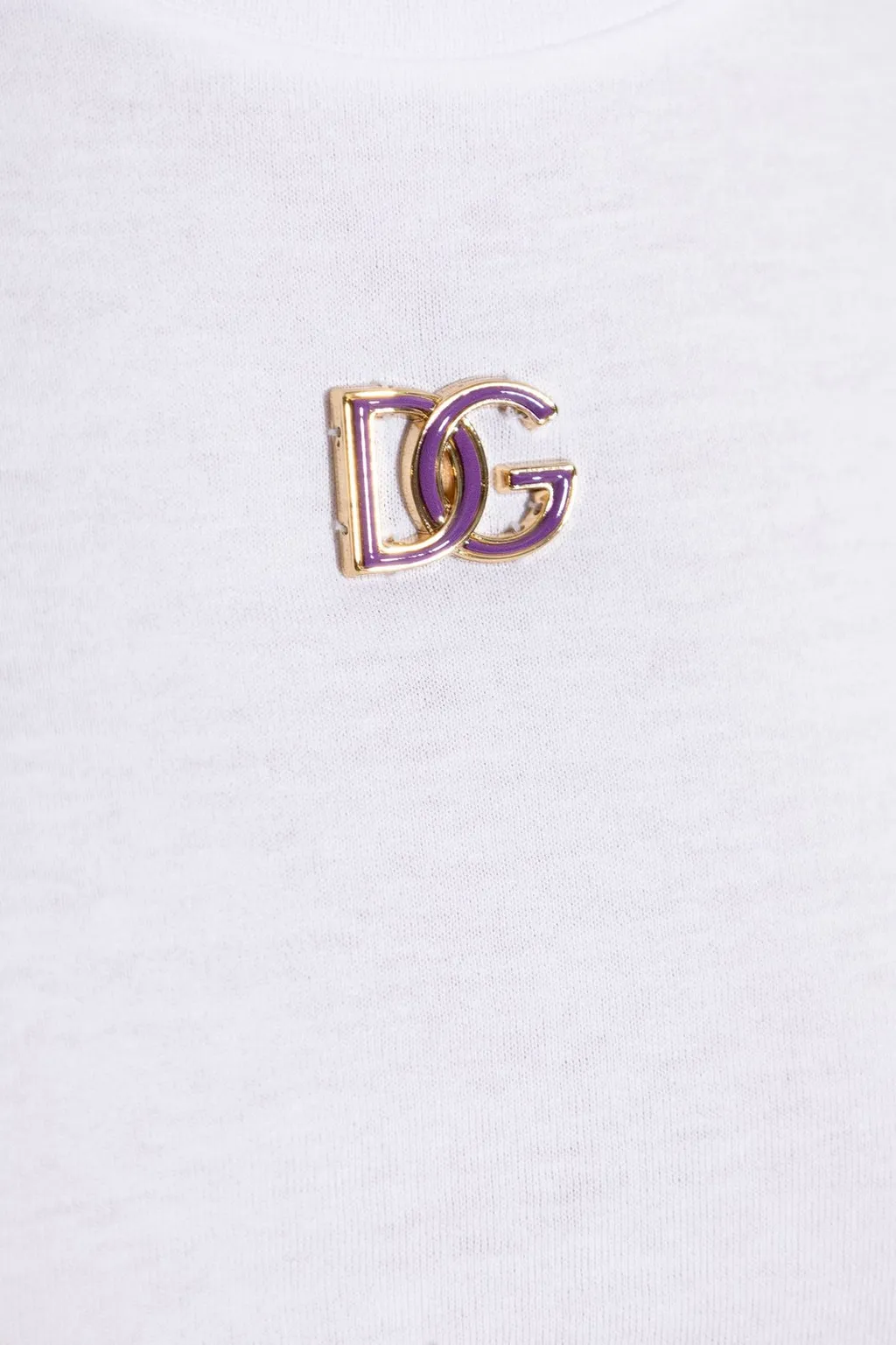 Dg Logo Plaque Crewneck T-Shirt