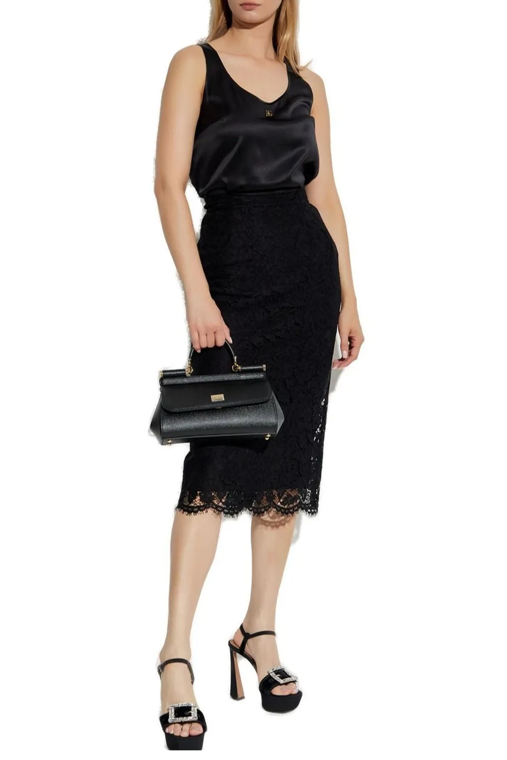 High Waist Lace Skirt