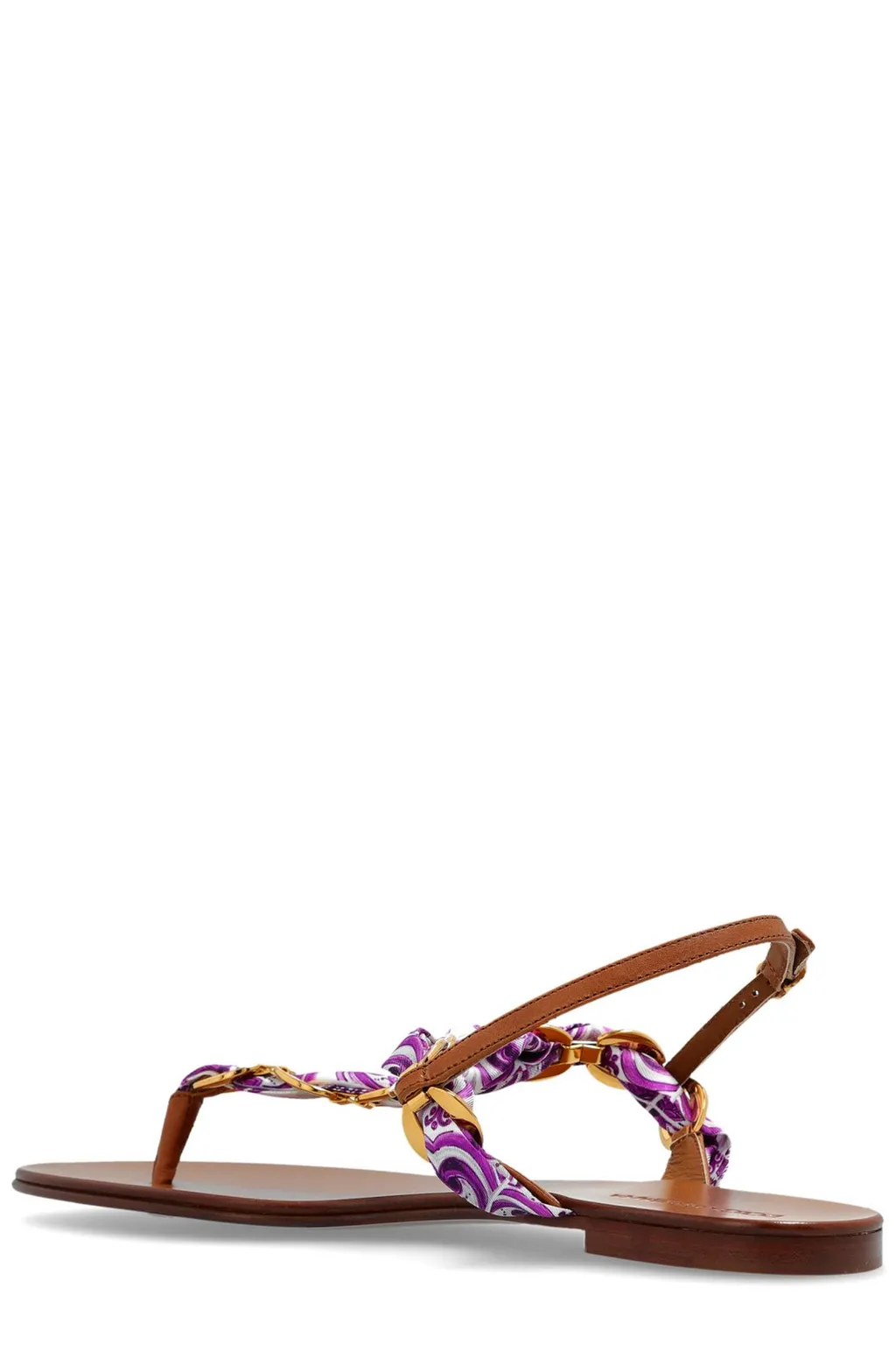 Majolica Printed Twill Flip-Flops