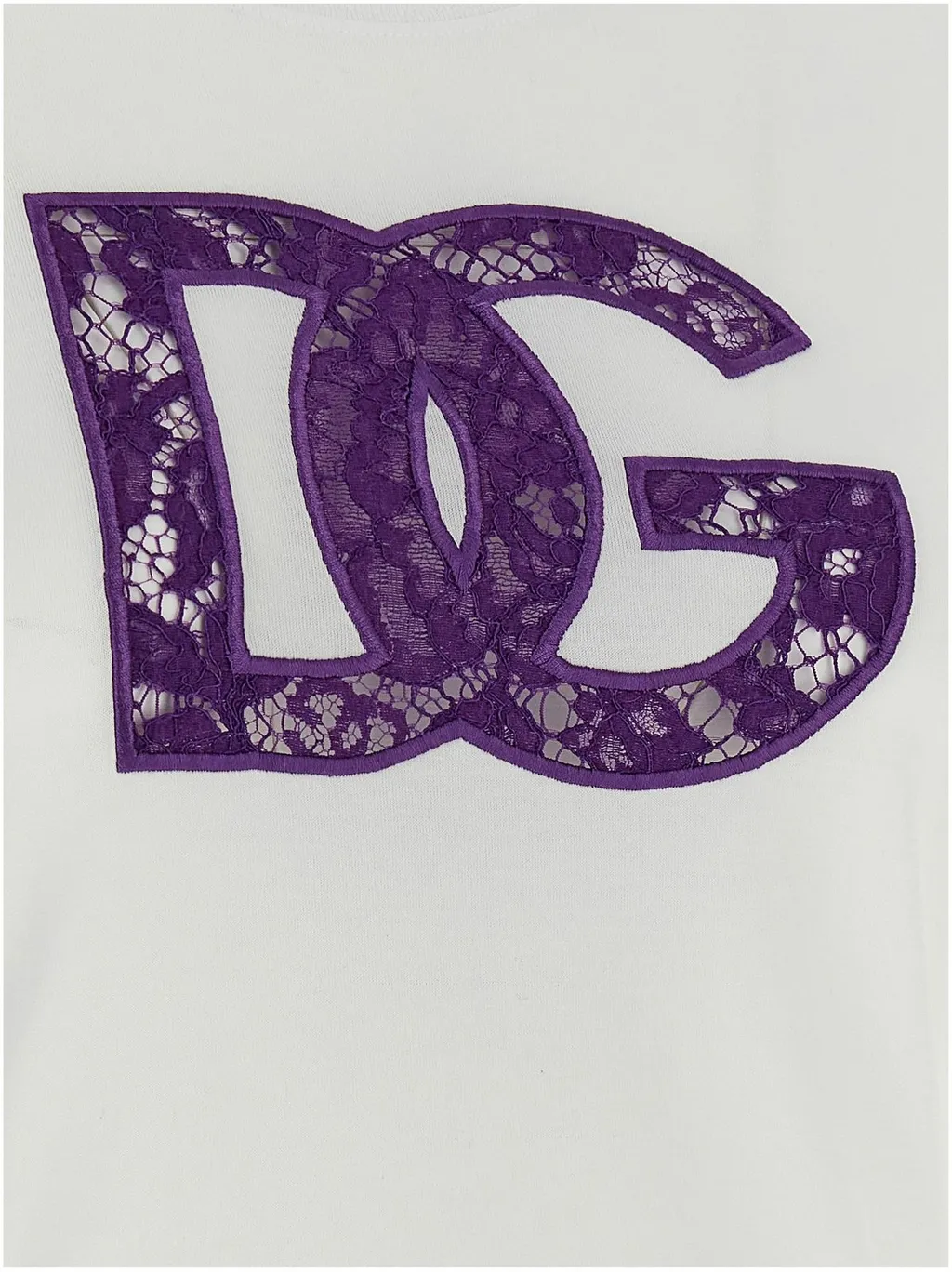Lace Inlay Jersey T-Shirt