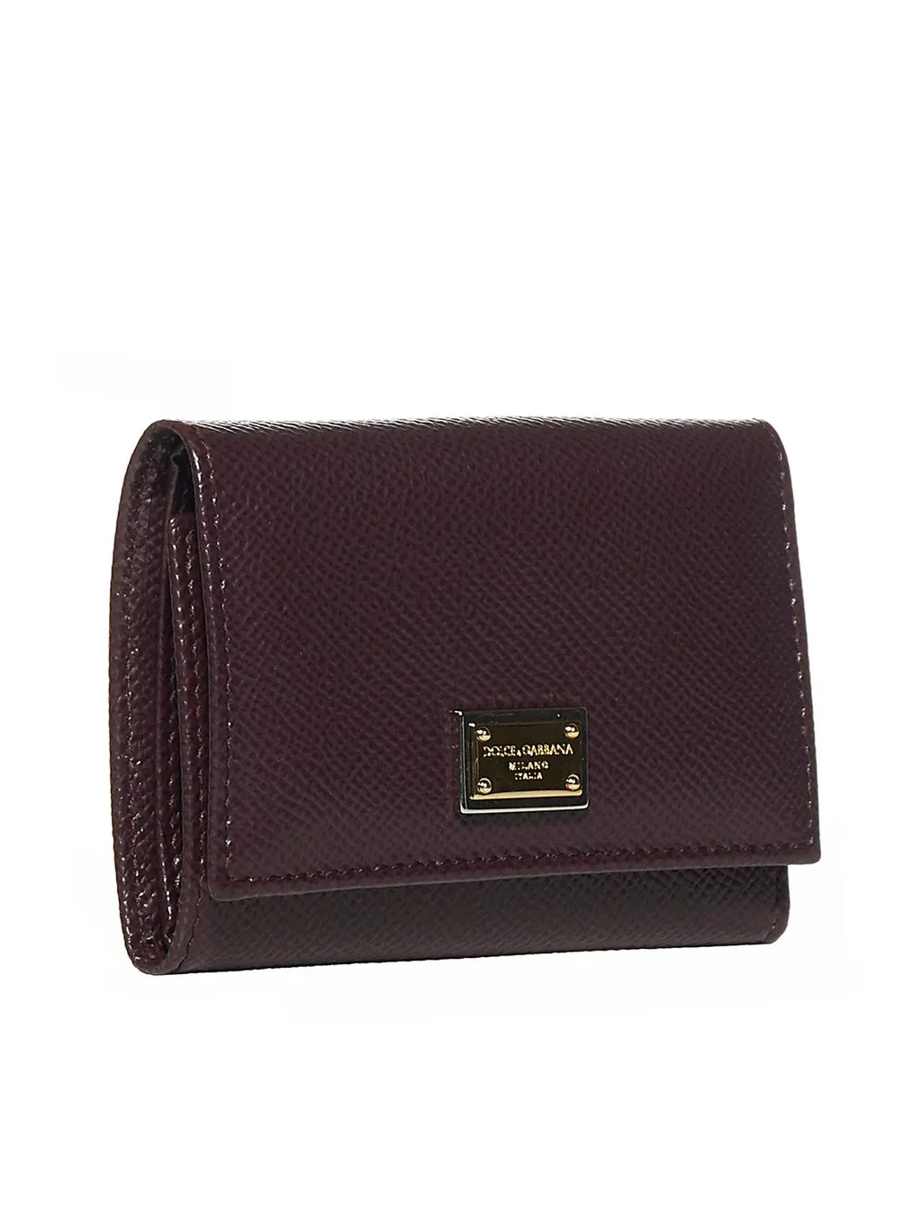 Logo Plaque Trifold Wallet