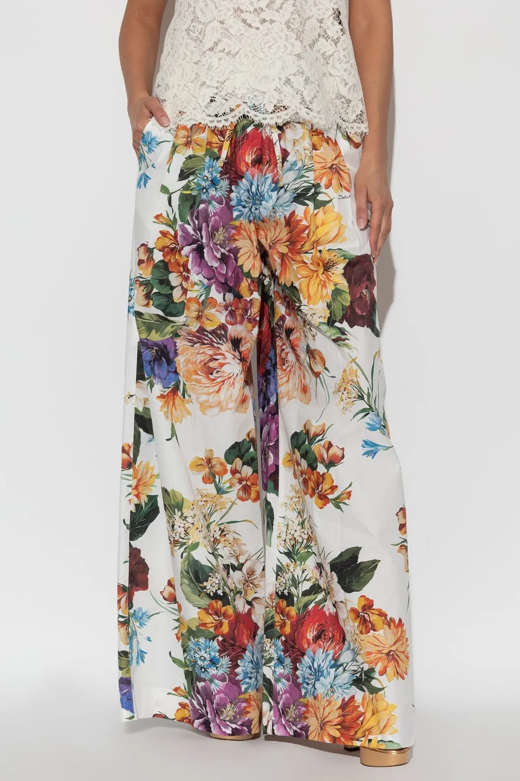 Floral Printed Wide Leg Pants