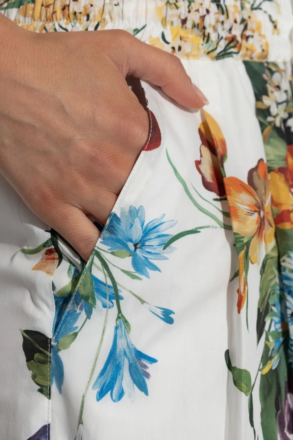 Floral Printed Wide Leg Pants