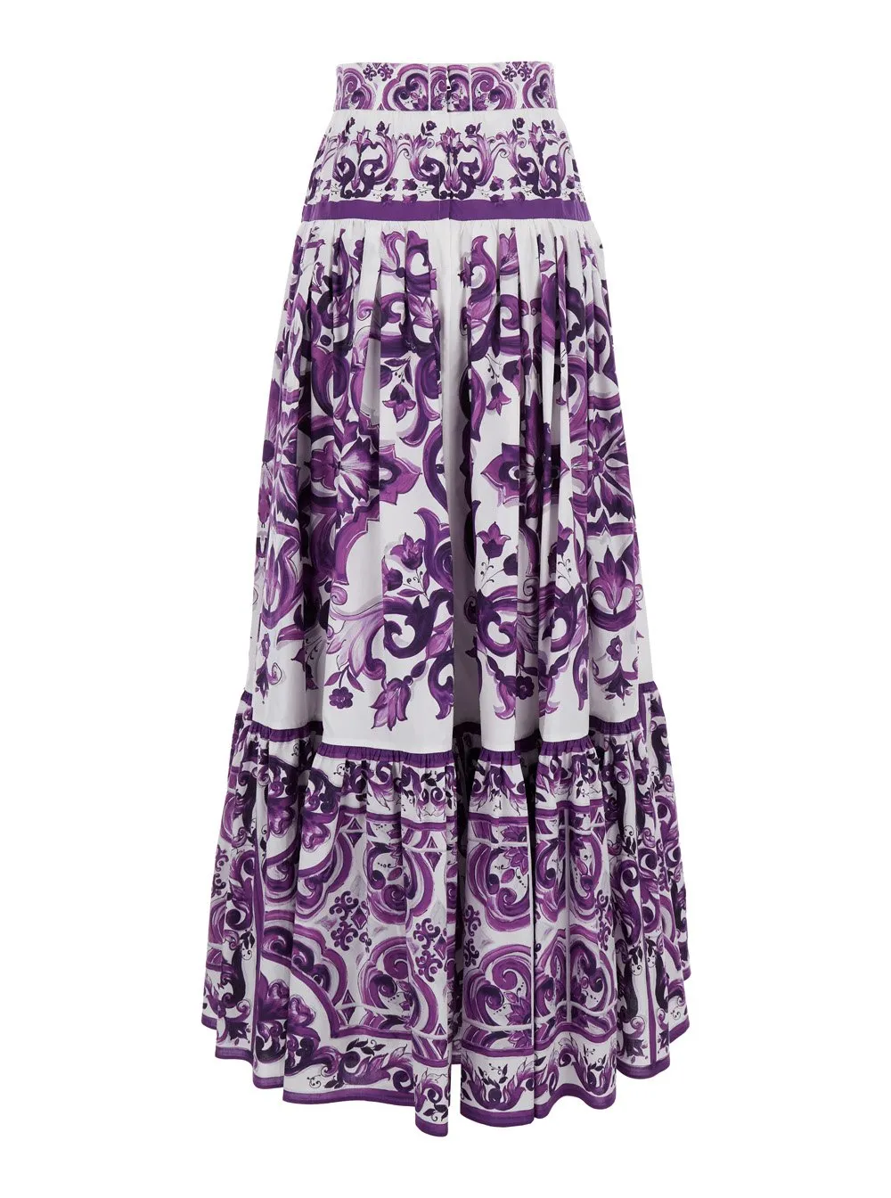 Majolica Printed Midi Skirt