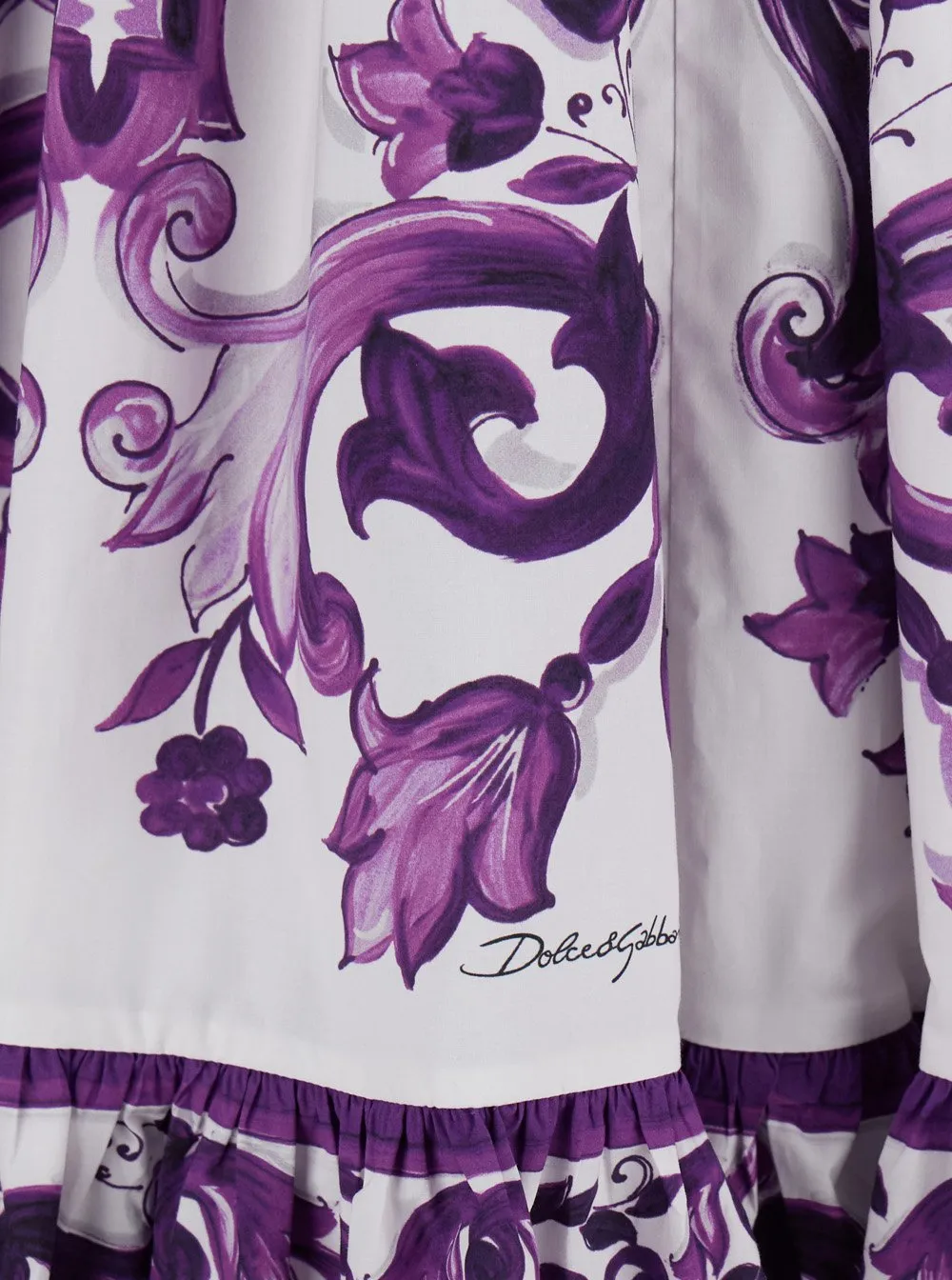 Majolica Printed Midi Skirt