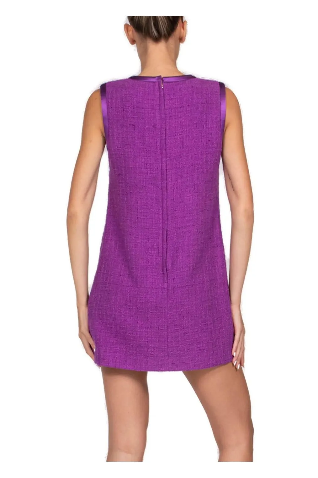 Rachel Tweed Mini Sleeveless Dress