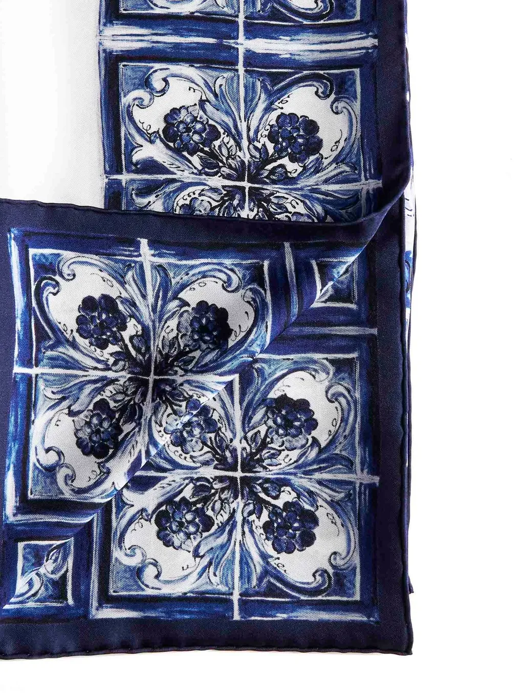 Majolica Print Twill Scarf