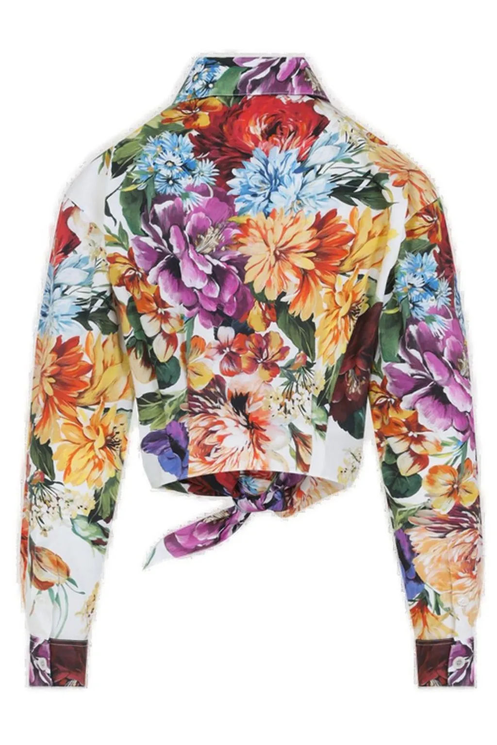 Floral Printed Cropped Blouse
