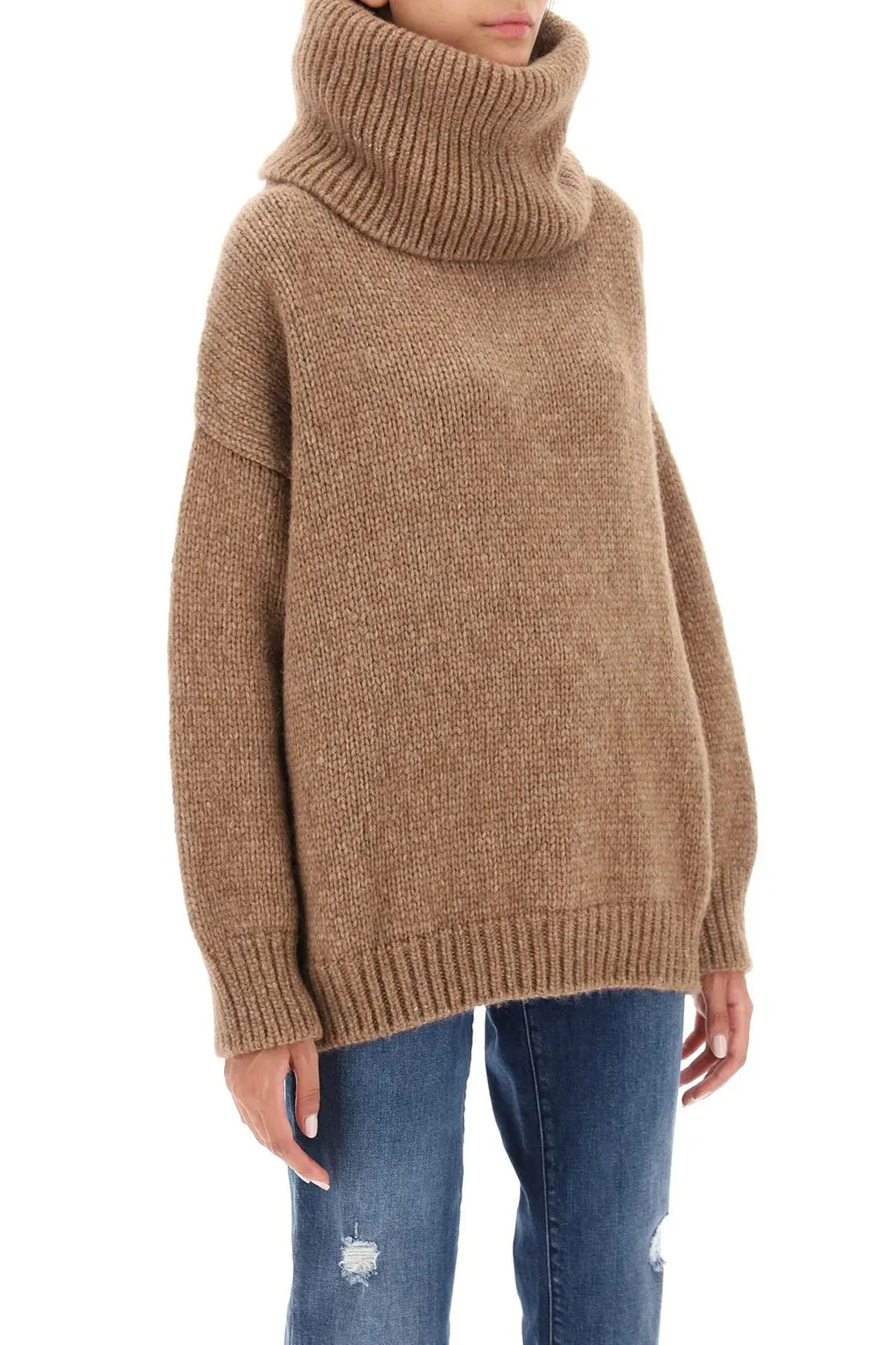 Oversized Turtleneck Knitted Jumper