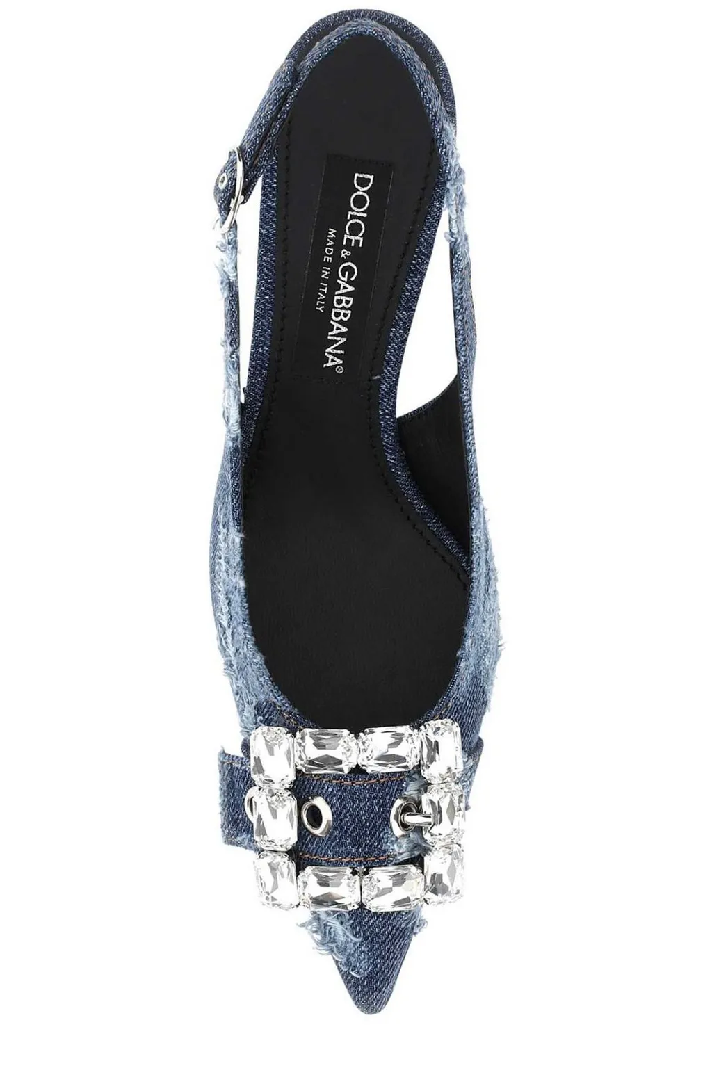 Pointed-Toe Distressed Pumps