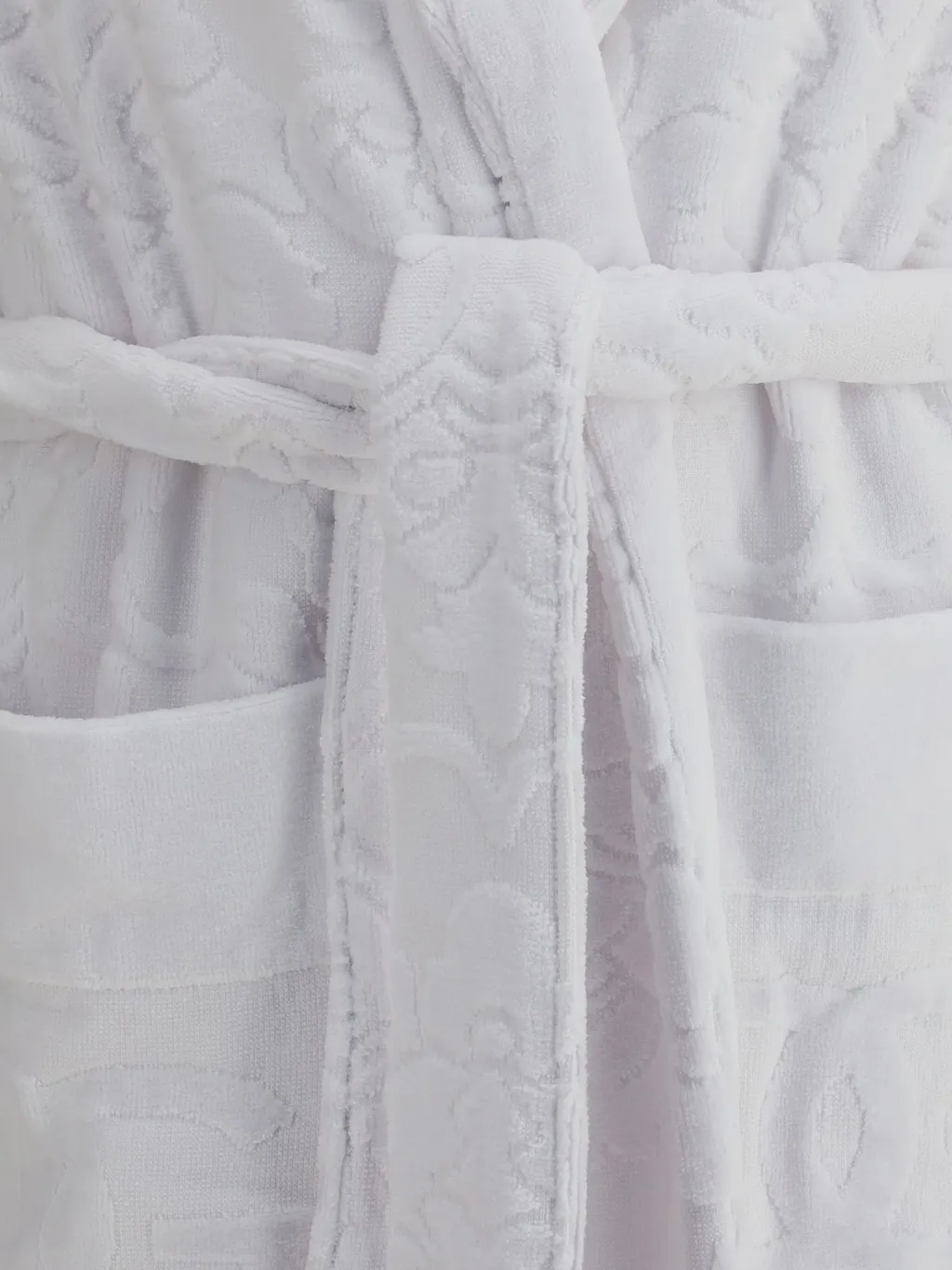 Logo Jacquard Terry Bathrobe