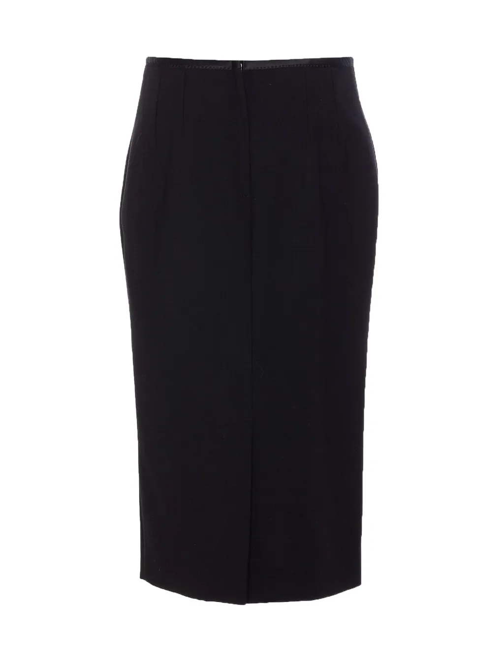 Straight Hem Midi Skirt