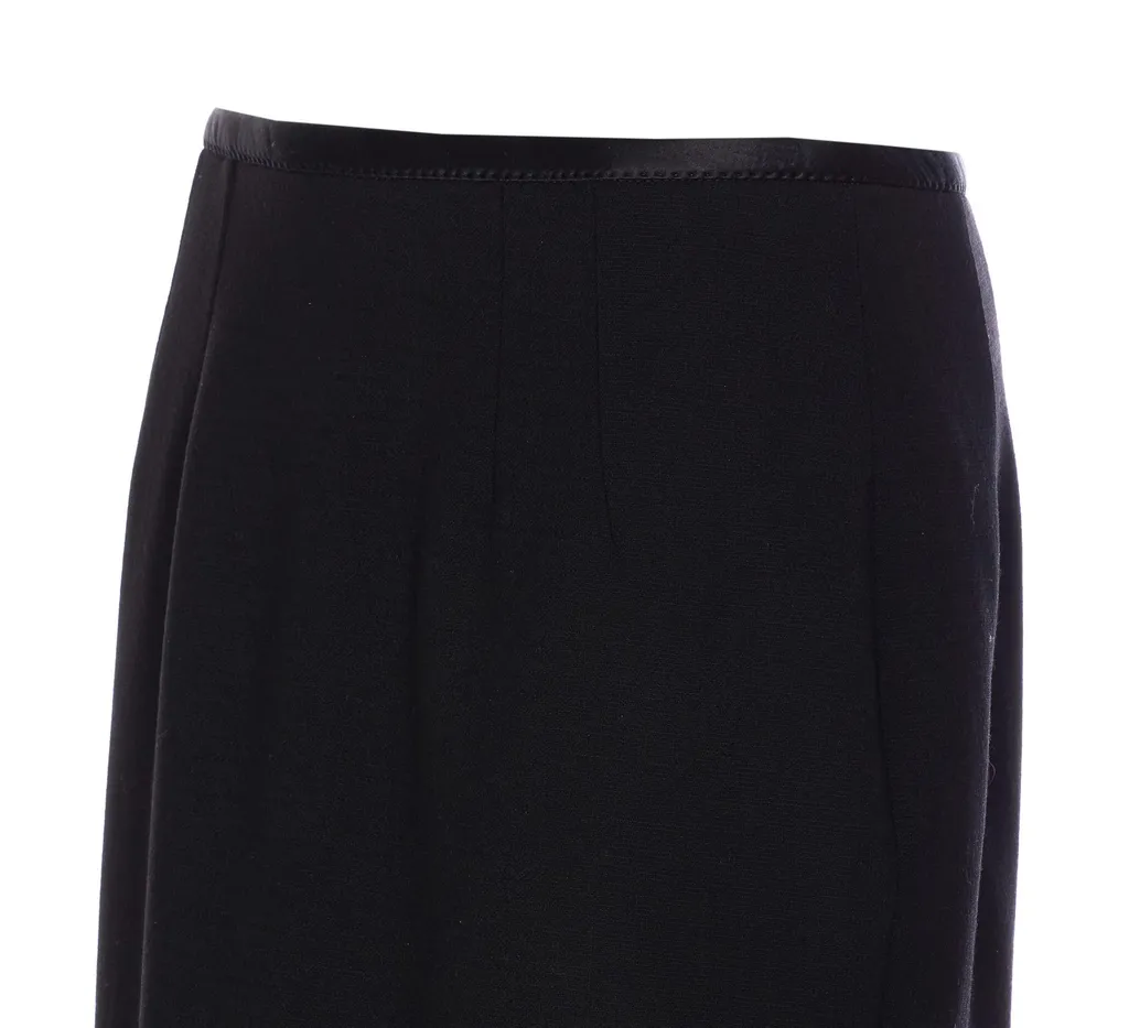 Straight Hem Midi Skirt