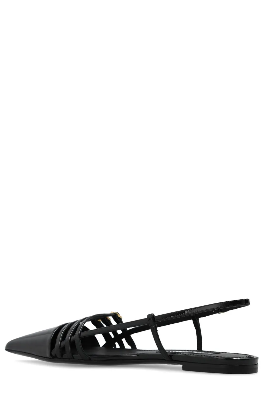 Pointed Toe Strap Slingbacks