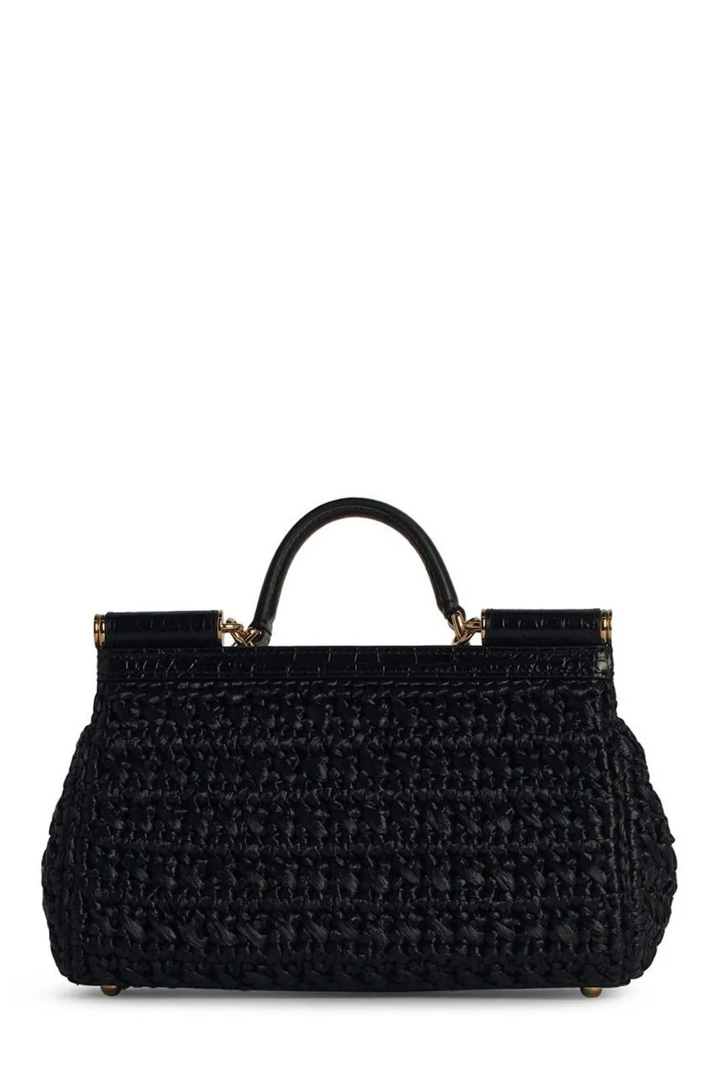 Logo Plaque Top Handle Bag