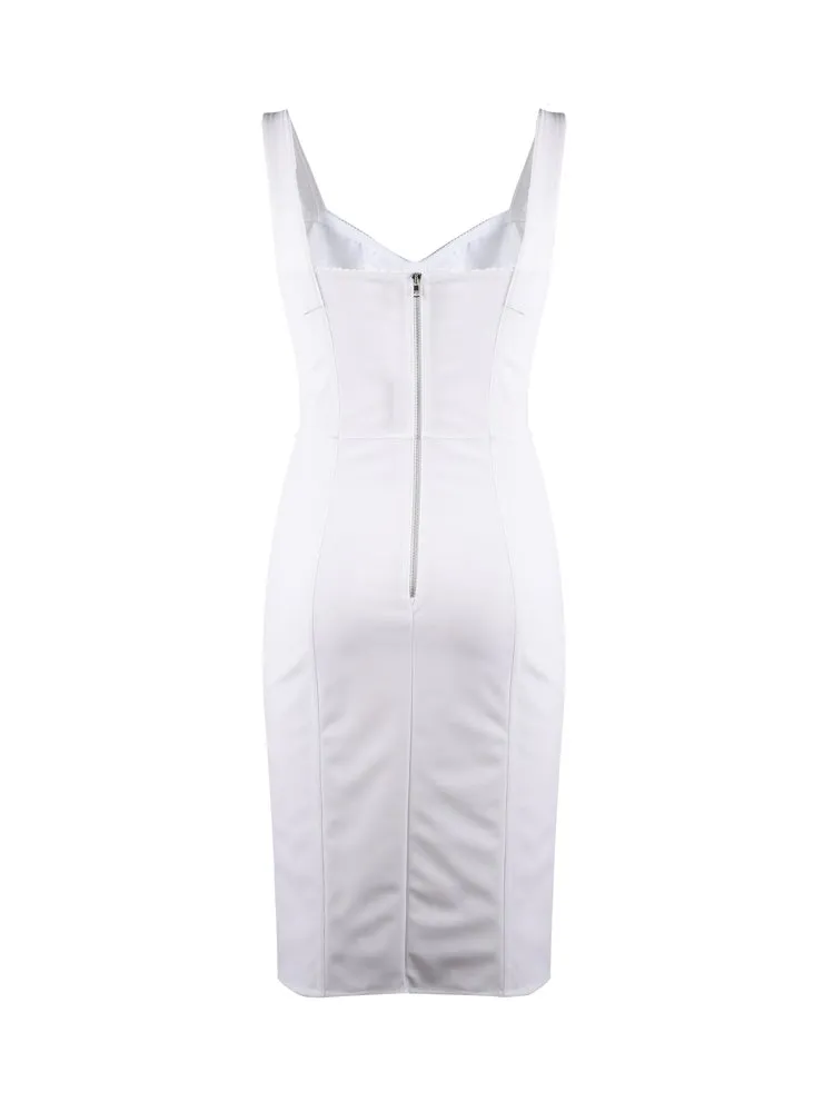 Lace Pattern Fitted Dress