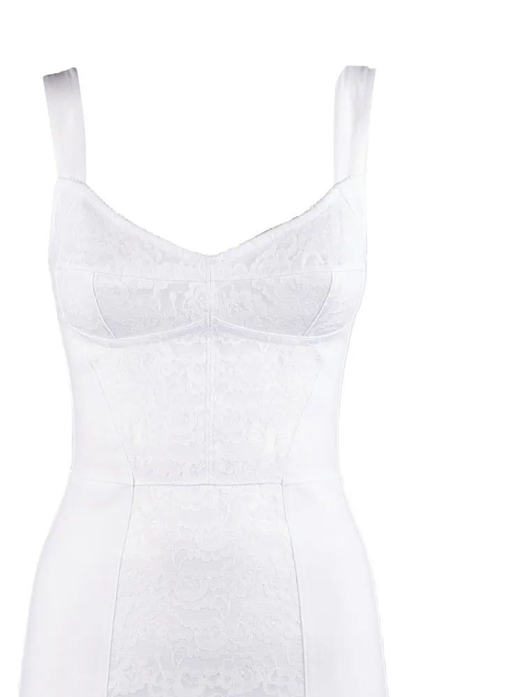 Lace Pattern Fitted Dress