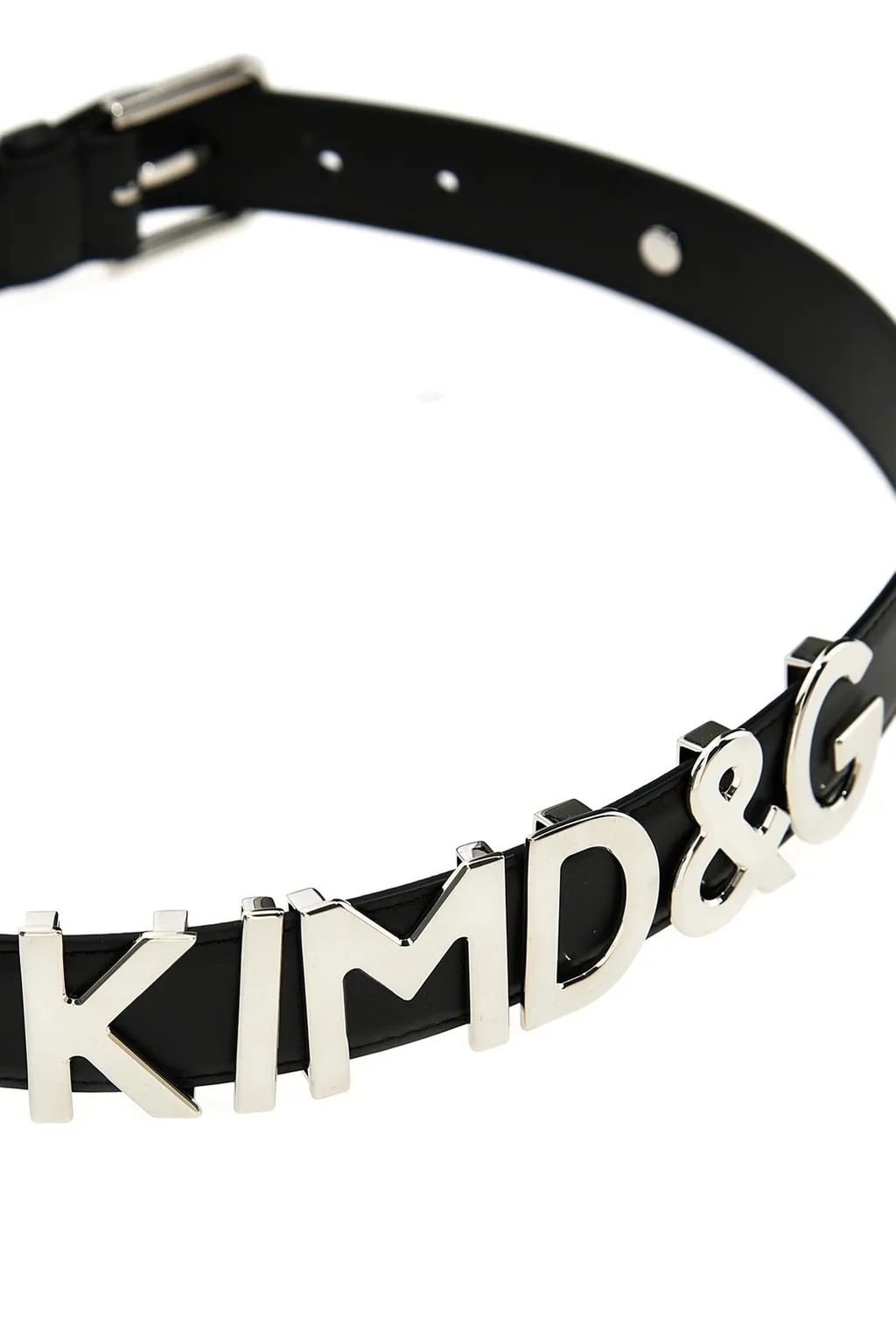 Kim Logo Lettering Buckle Belt
