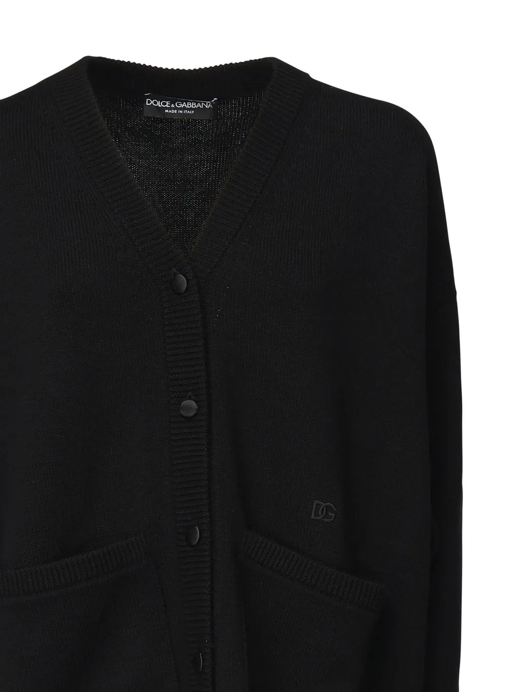 Dg Logo Embroidered Knitted Cardigan