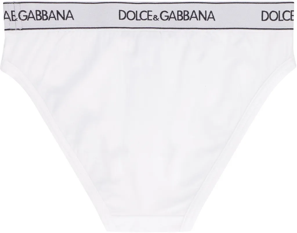 Logo-Trimmed Mid-Rise Briefs