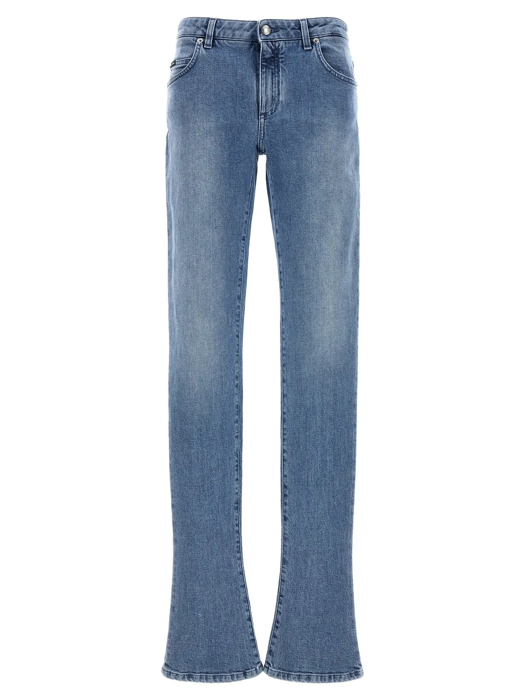 Logo Plaque Bootcut Jeans