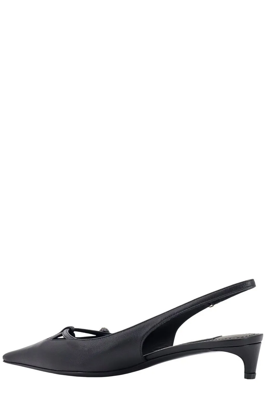 Dg Logo Plaque Slingback Pumps