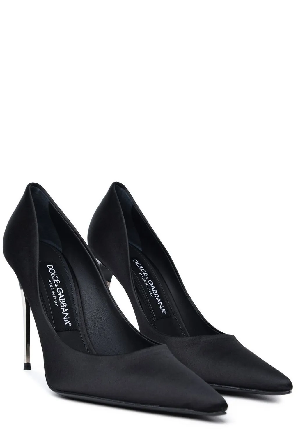 Logo Lettering Pointed Toe Pumps