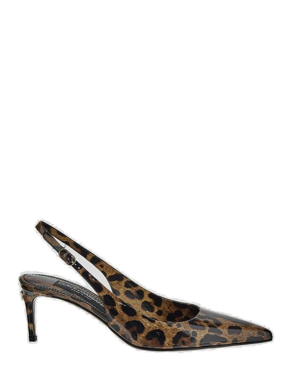 Leopard Printed Slingback Pumps