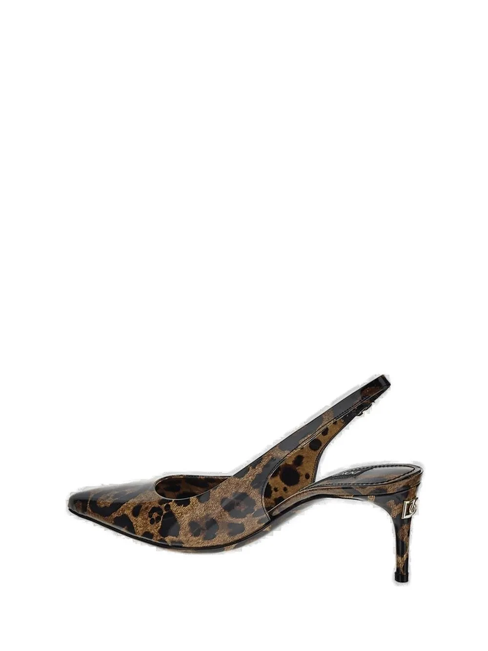 Leopard Printed Slingback Pumps