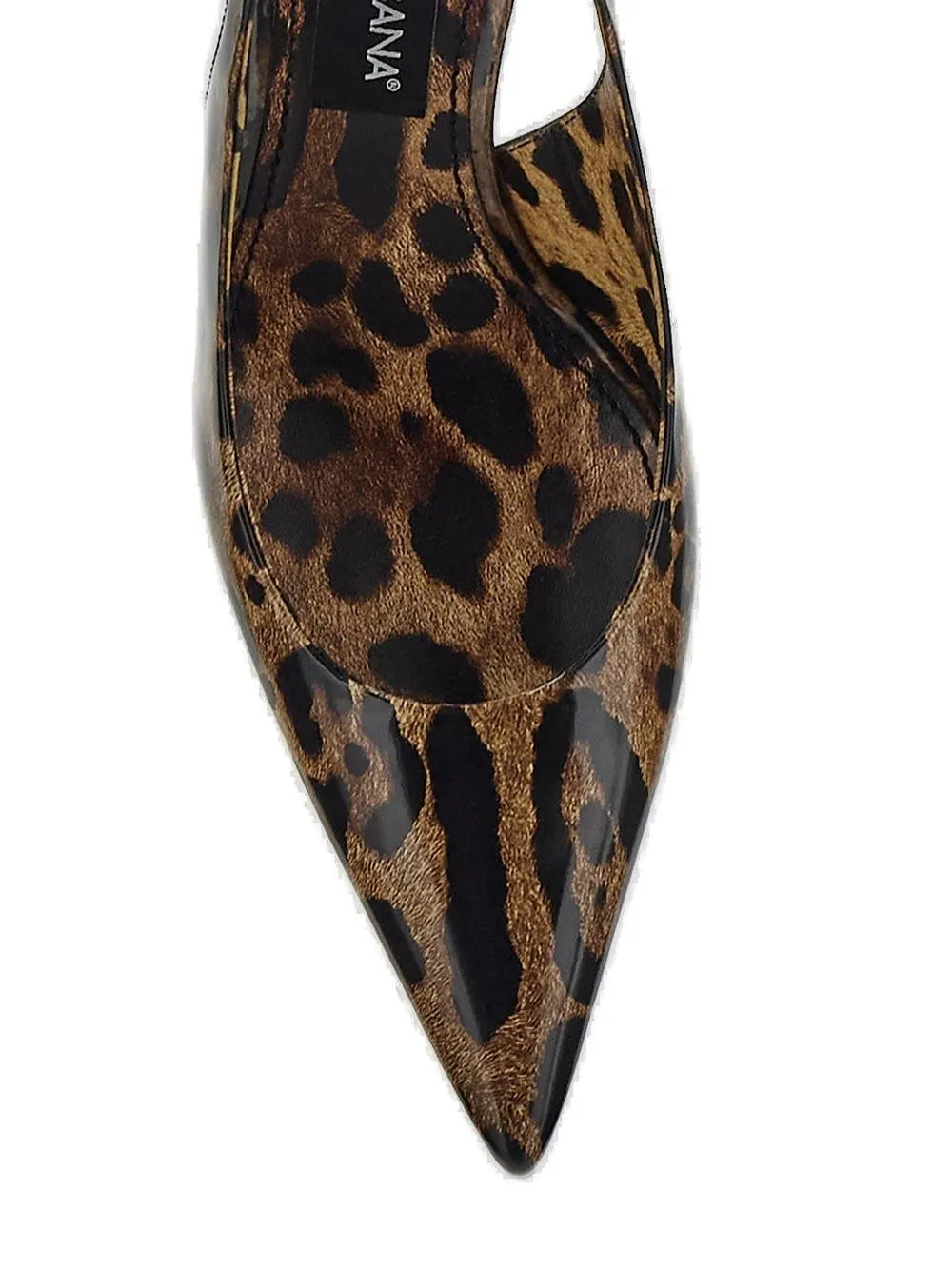 Leopard Printed Slingback Pumps