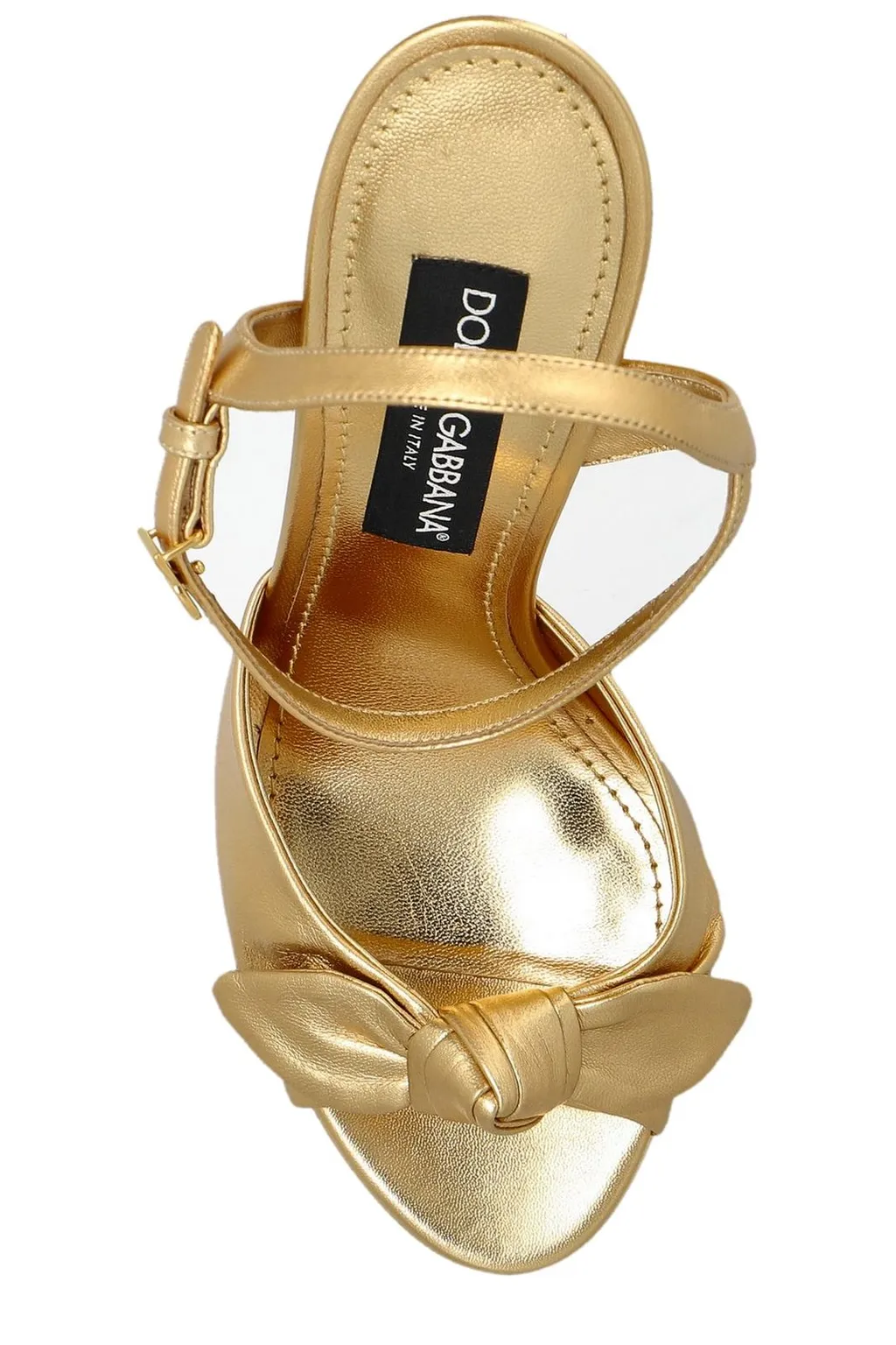 Metallic Effect Platform Sandals