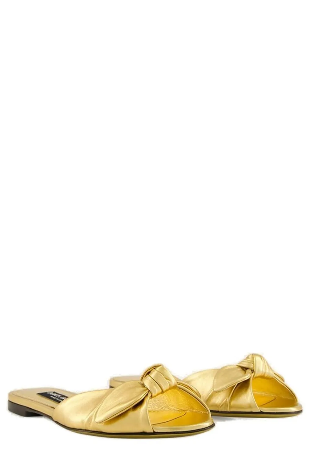 Bow Detailed Flat Slippers