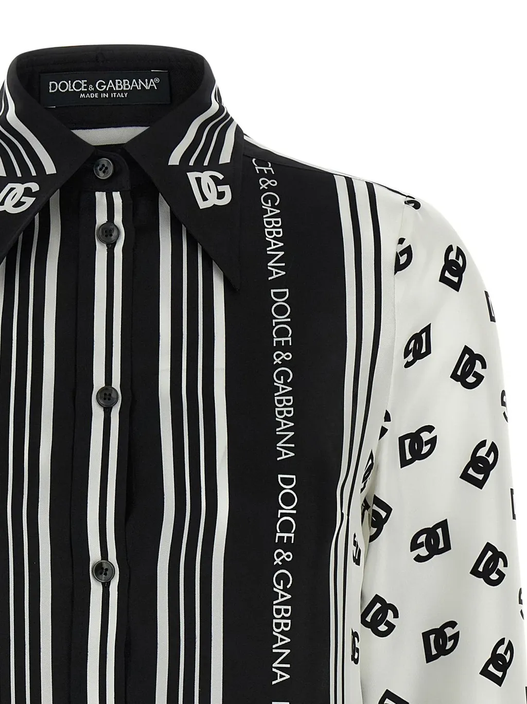 All-Over Dg Logo Printed Twill Shirt