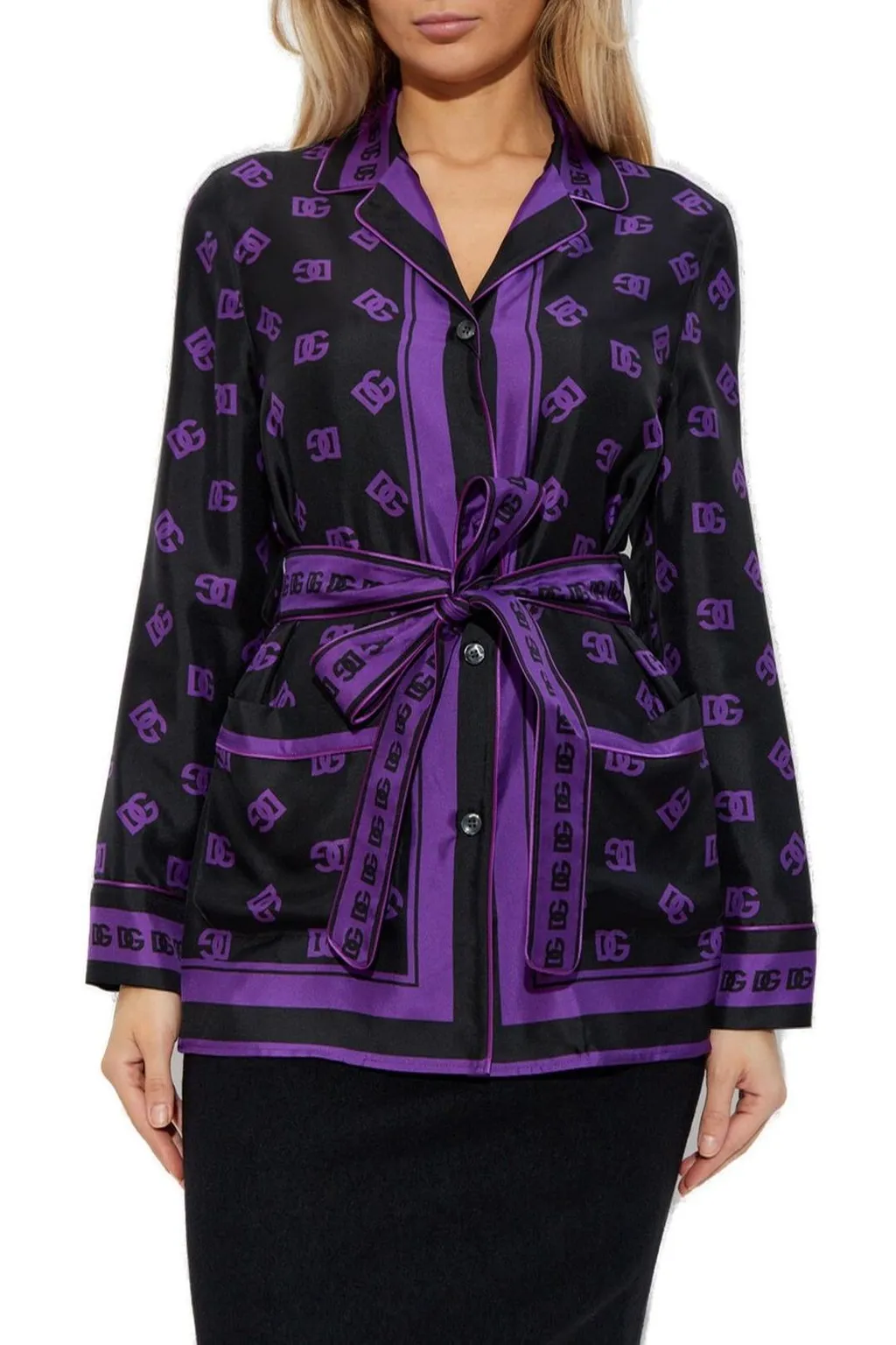 Dg All-Over Printed Twill Vanity Shirt