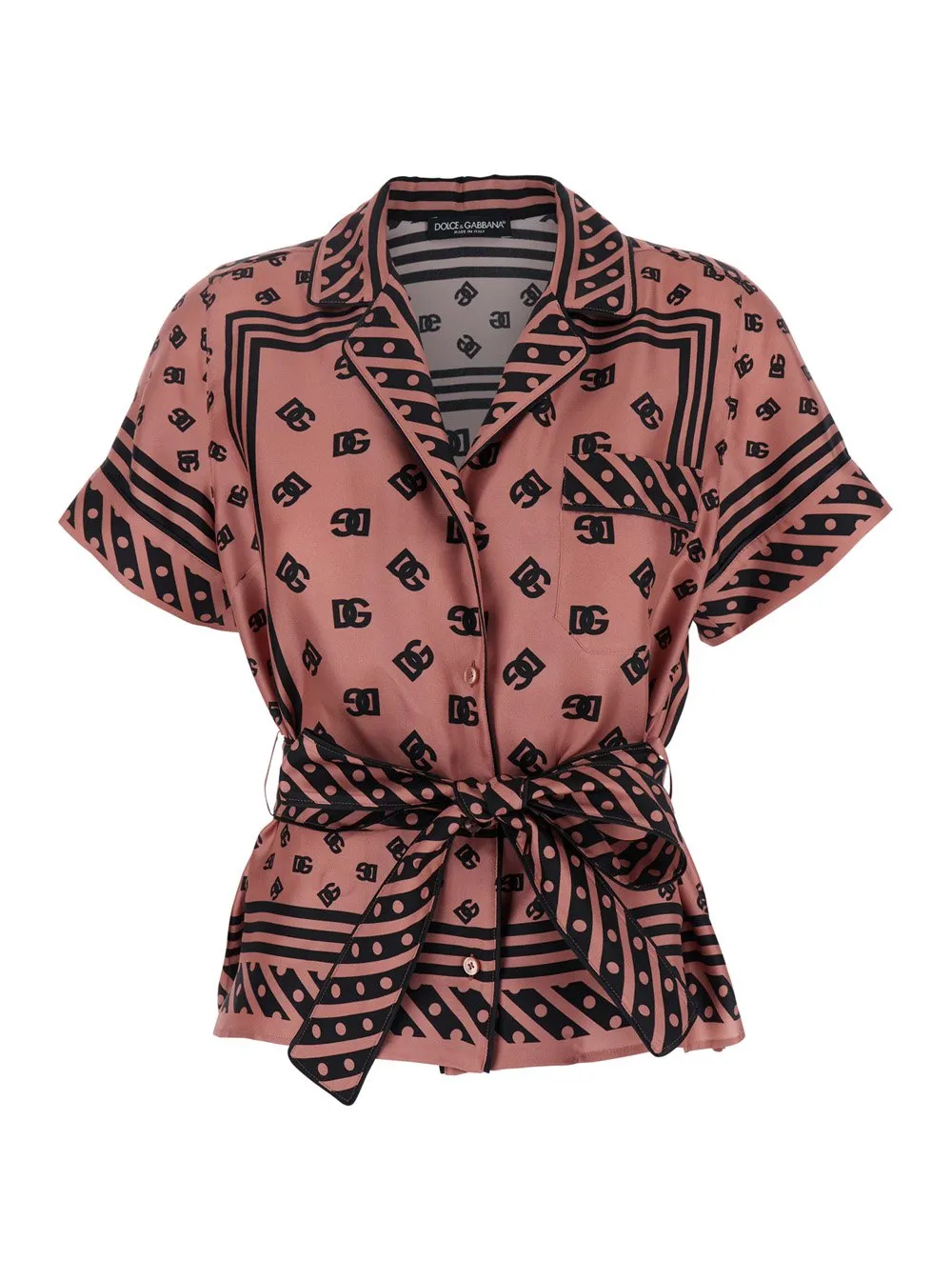 Dg Logo Printed Pajama Shirt