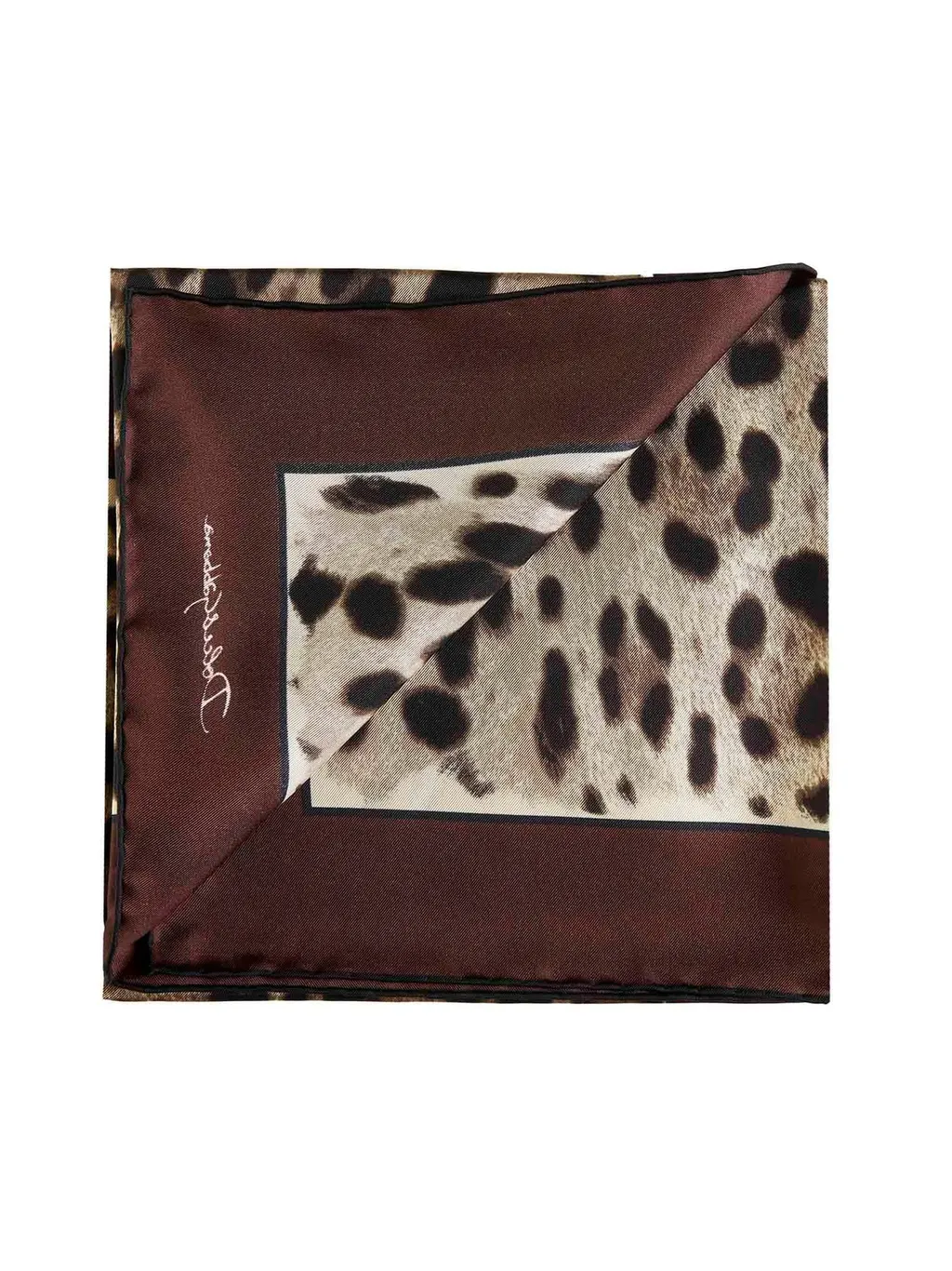 Leopard Printed Square Scarf