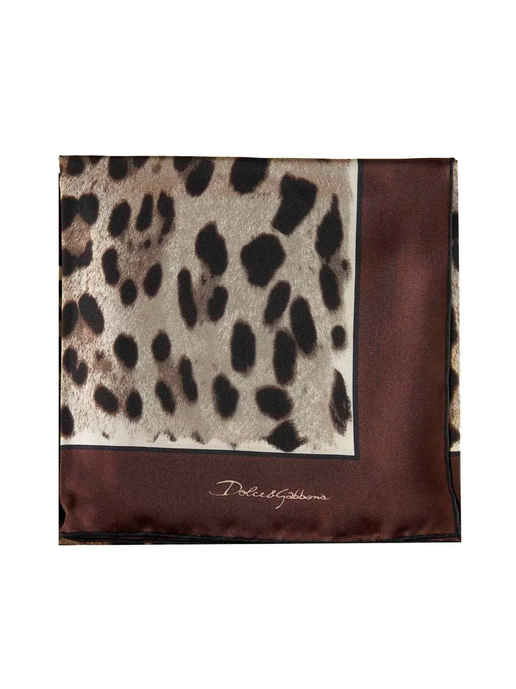 Leopard Printed Square Scarf