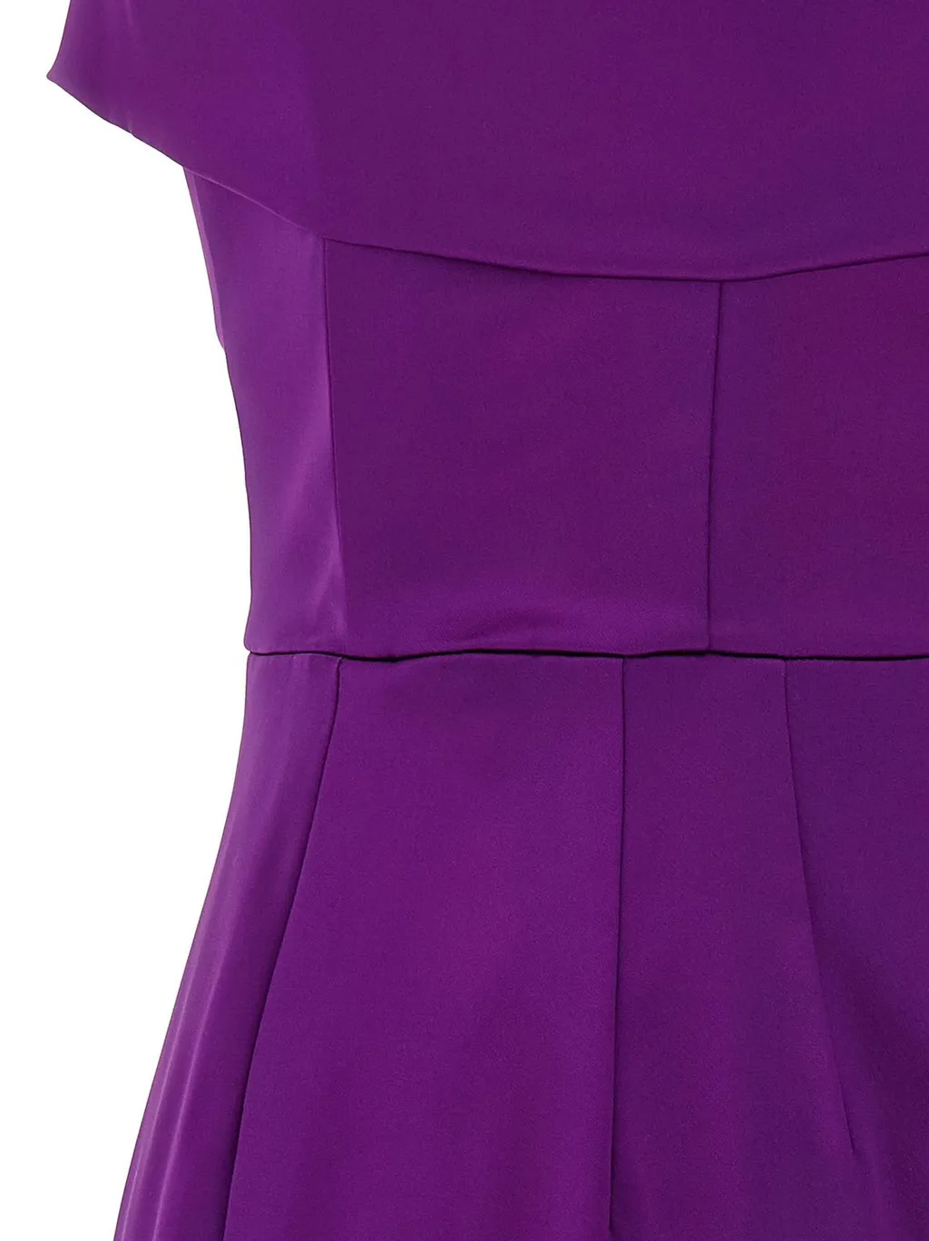 Folded Edge Sleeveless Midi Dress