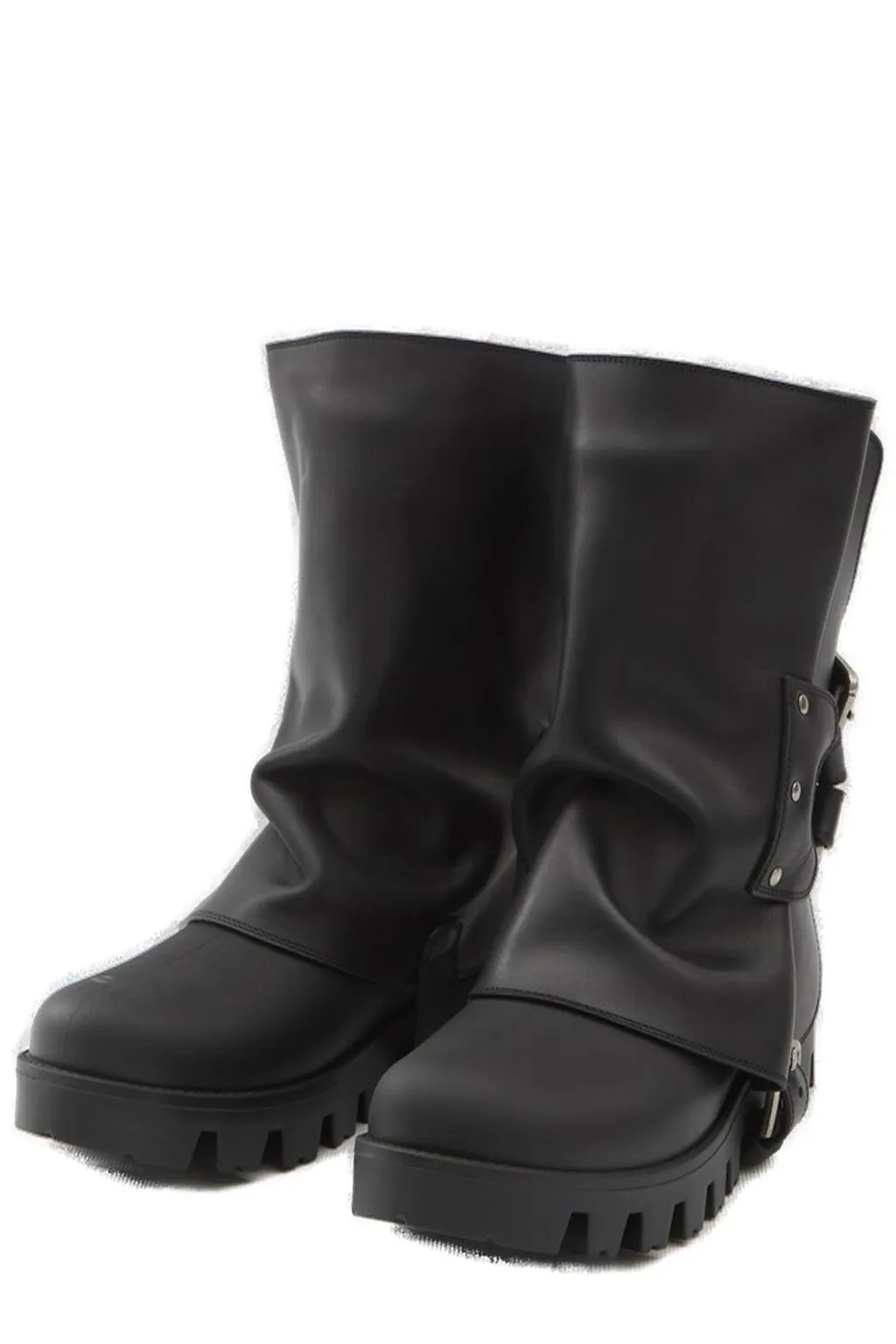 Buckle Detailed Ankle Boots