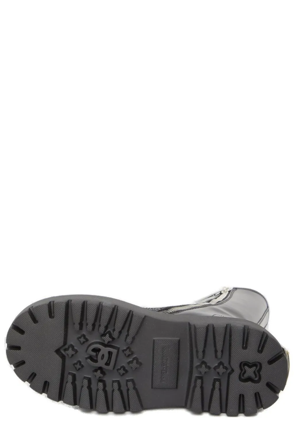 Logo Plate Lace-Up Boots