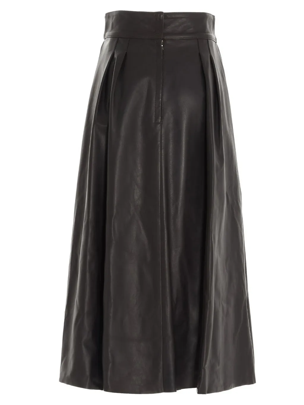 A-Line Leather Skirt