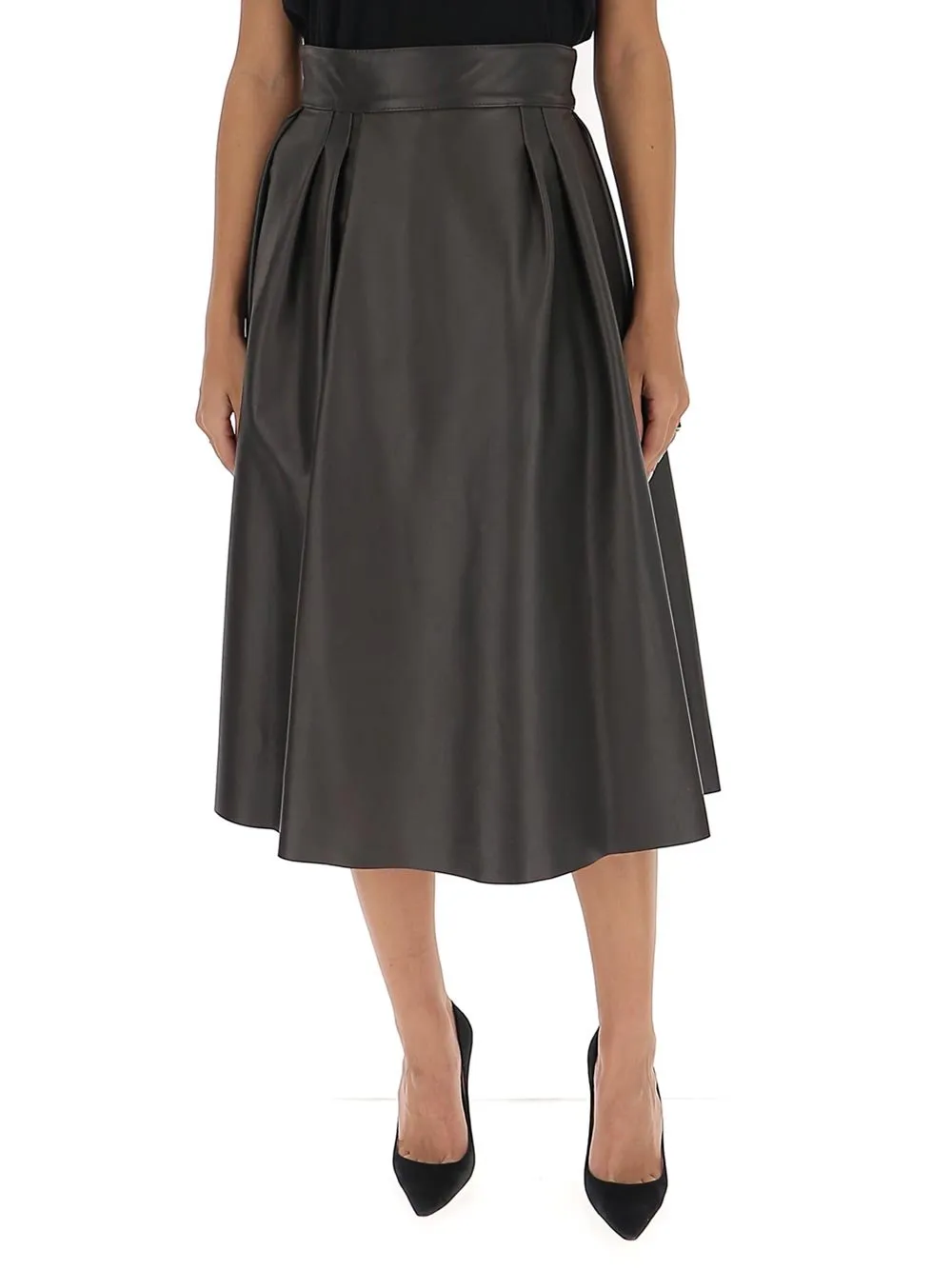 A-Line Leather Skirt