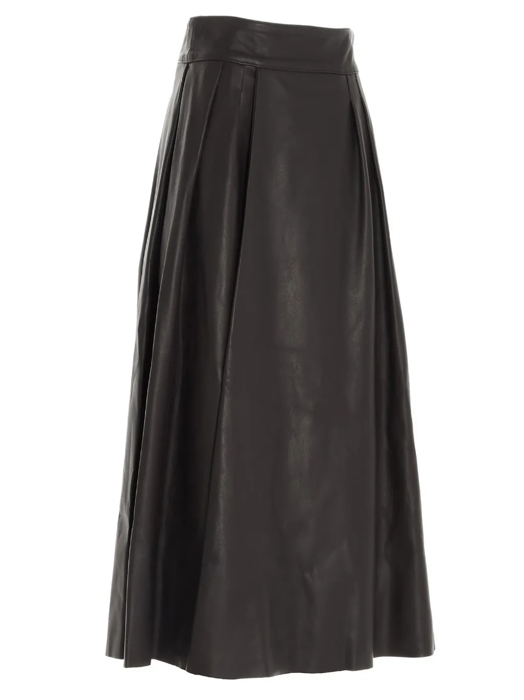 A-Line Leather Skirt