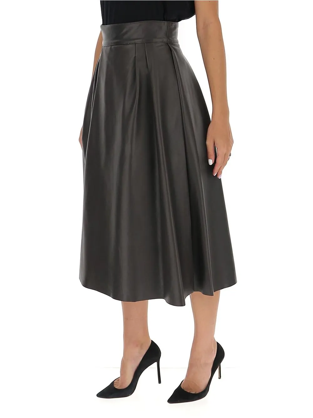 A-Line Leather Skirt