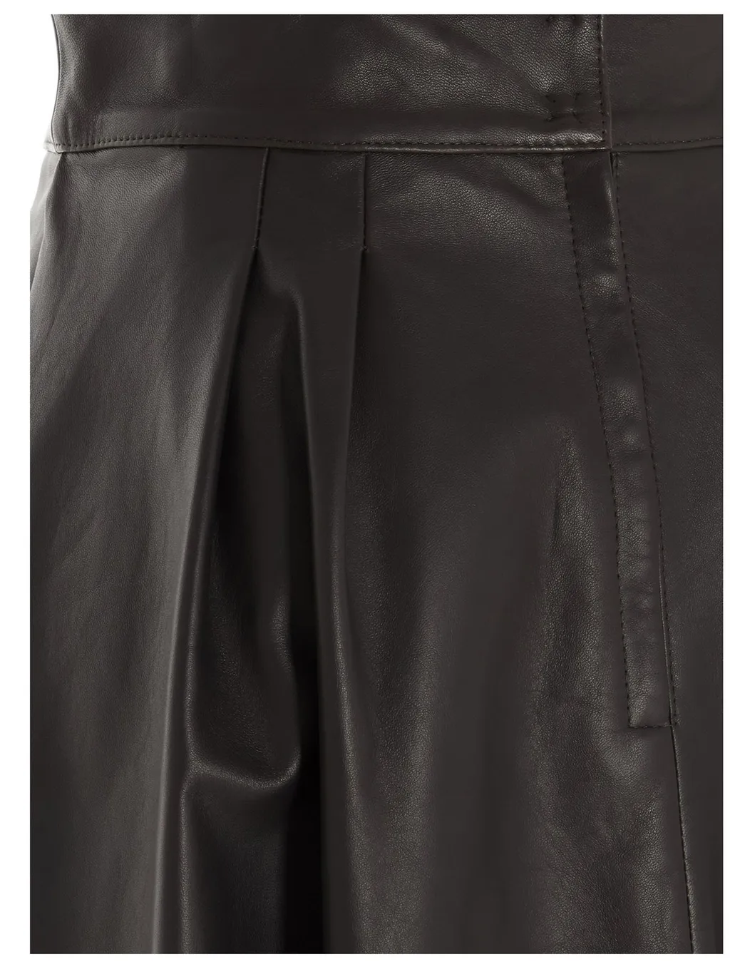 A-Line Leather Skirt