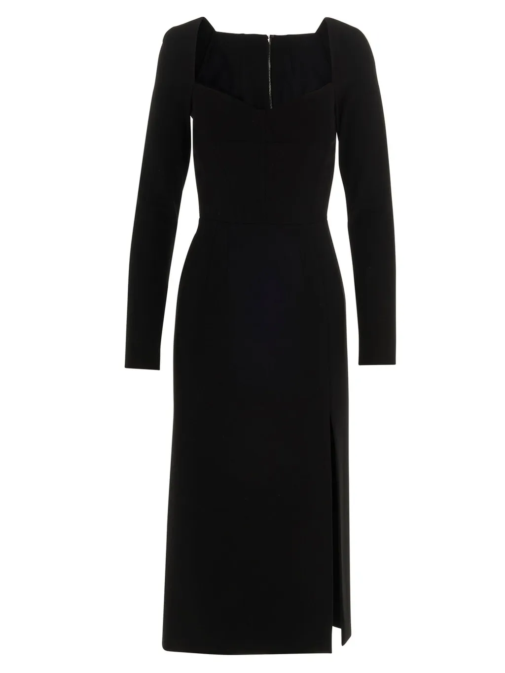Fitted Long-Sleeve Dress
