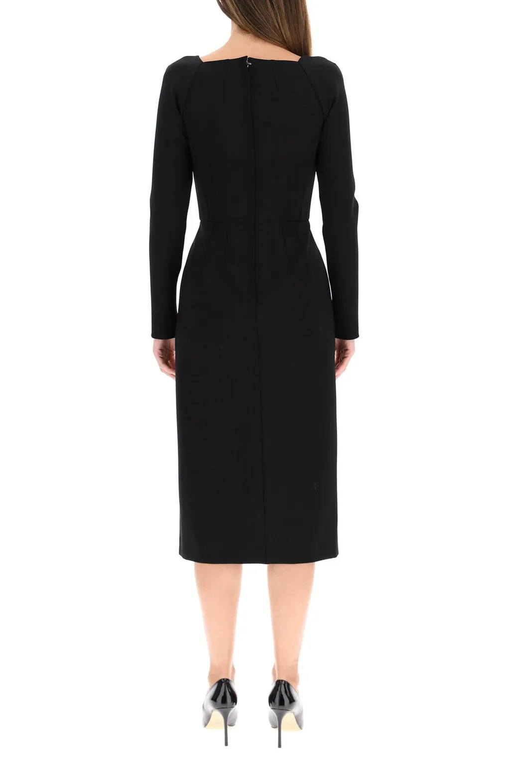 Fitted Long-Sleeve Dress