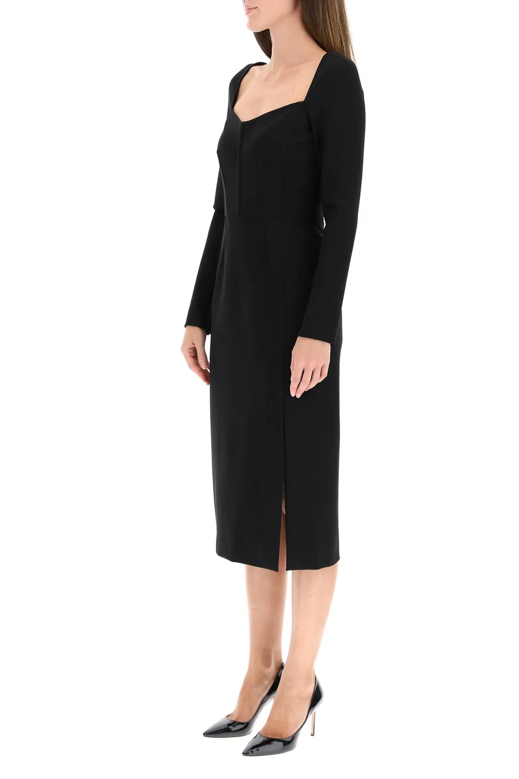 Fitted Long-Sleeve Dress