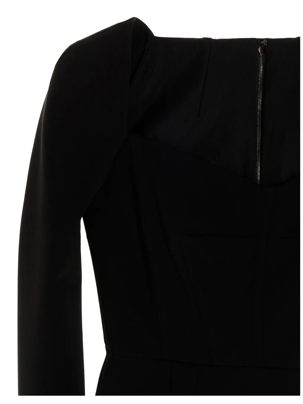 Fitted Long-Sleeve Dress