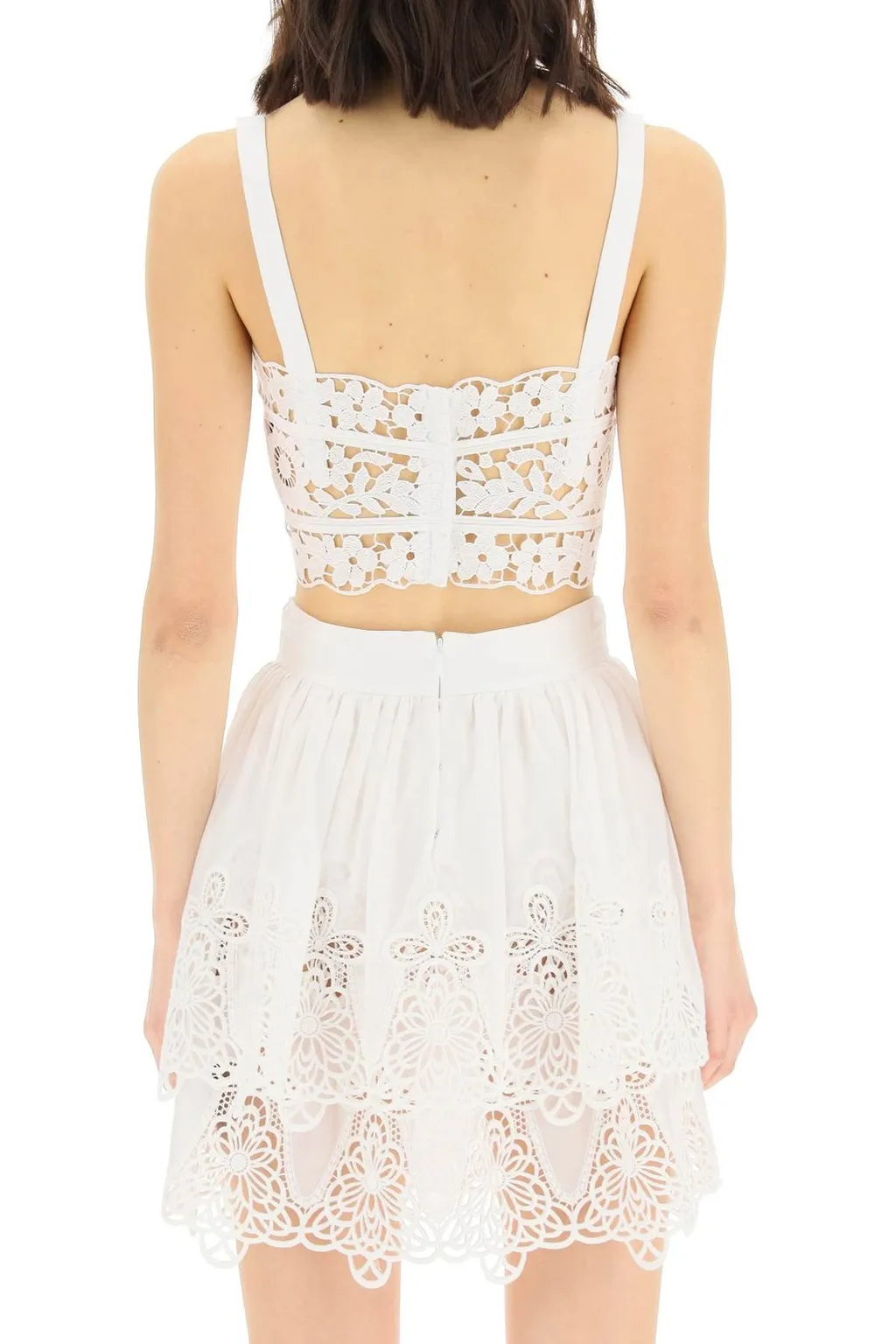 Lace Sleeveless Cropped Top